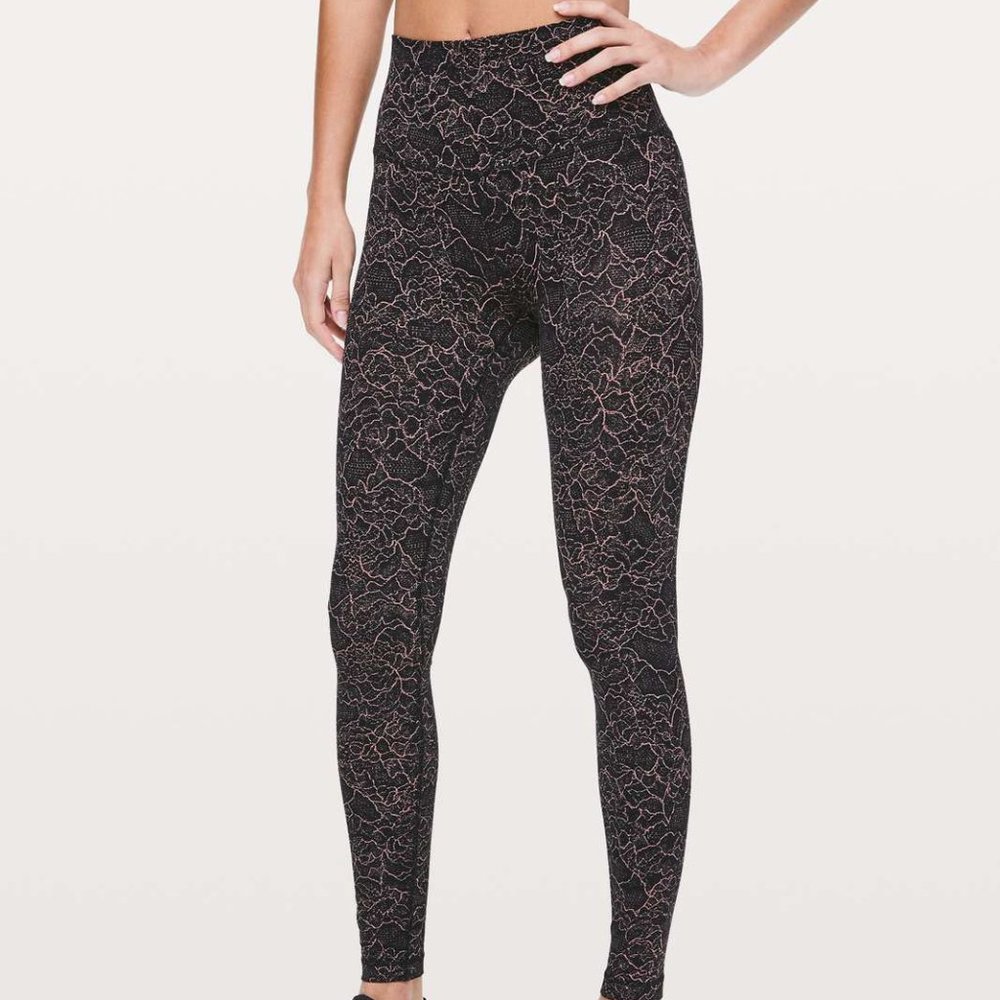Lululemon Align Full Length Spanish Rose Lacescape